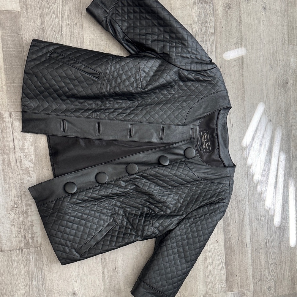 Terry Lewis Classic Luxuries Black Leather Jacket